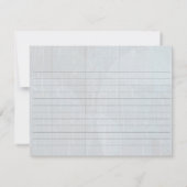 Rustic Blue Mason Jar & Wildblumen Rezept Card (Rückseite)