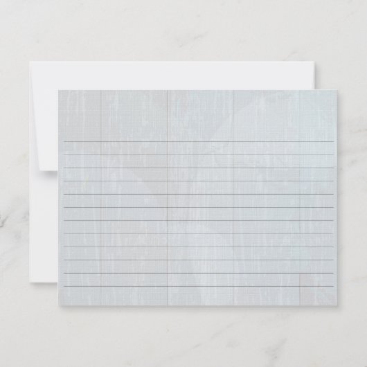 Rustic Blue Mason Jar & Wildblumen Rezept Card (Rückseite)