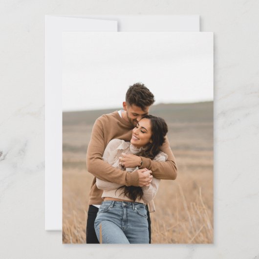 Rustic Blue Mexican Wedding Foto Einladung (Rückseite)