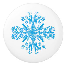 Rustic blue nature Blue Birds Vintage. Keramikknauf