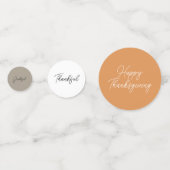 Rustic Blue Pumpkin Watercolor Table Confetti Konfetti (Rückseiten)