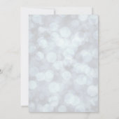 Rustic Blue Rentier Christmas Einladung (Rückseite)