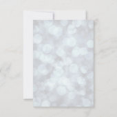 Rustic Blue Rentier Weihnachten Save the Date Einladung (Rückseite)