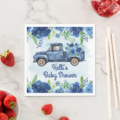 Rustic Blue VINTAG Truck Baby Dusche Napkins Serviette (Beispiel)