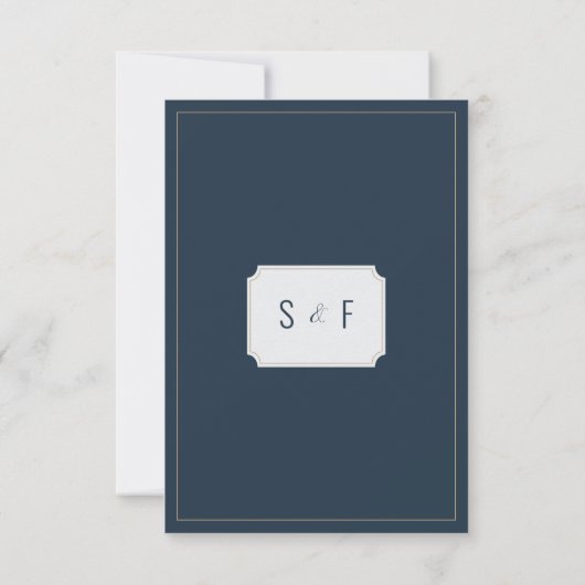 Rustic Blue Wedding (Rückseite)