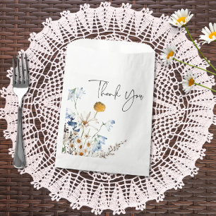 Rustic Blue Wildblumen & Daisies Brautparty Geschenktütchen
