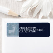 Rustic Blue Wood Rentier Country Weihnachten (Insitu)