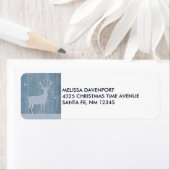 Rustic Blue Wood Rentier Country Weihnachten (Insitu)