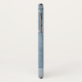 Rustic Blue Wood Rentier Country Weihnachten Case-Mate iPhone Hülle (Hinten/Links)