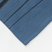 Rustic Blue Wood Seepferd Lighthouse Beach House Fleecedecke (Ecke)