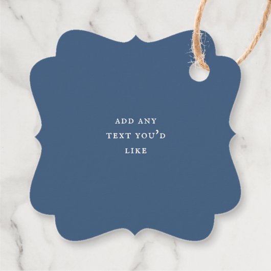 Rustic Blueberry Jam Geschenkanhänger (Rückseite)