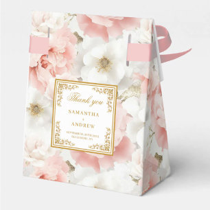 Rustic Blush Ivory Gold Wedding Vielen Dank Geschenkschachtel