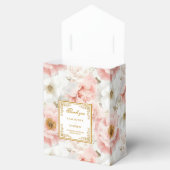 Rustic Blush Ivory Gold Wedding Vielen Dank Geschenkschachtel (Geöffnet)