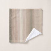 Rustic Blush Pink Gray Mauve Abstract Stripe Badhandtuch Set (Waschlappen)