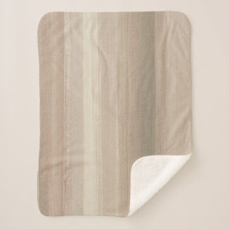 Rustic Blush Pink Gray Mauve Abstract Stripe Sherpadecke