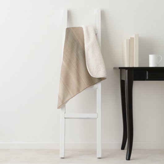 Rustic Blush Pink Gray Mauve Abstract Stripe Sherpadecke (Beispiel)