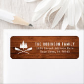 Rustic Boat Oars Trees Wood Print Rücksendeadresse (Insitu)