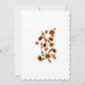 Rustic Bohemian Scandinavian Folk-Inspired Wedding Einladung (Rückseite)