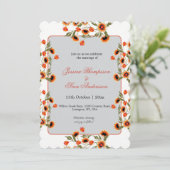 Rustic Bohemian Scandinavian Folk-Inspired Wedding Einladung (Stehend Vorderseite)