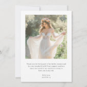 Rustic Boho 2 Foto Liebe & Danke Brautparty (Rückseite)