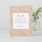 Rustic Boho Baby Dusche Vielen Dank Karten (Stehend Vorderseite)