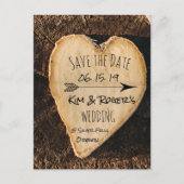 Rustic Boho Barn Country Wedding Save the Date Ankündigungspostkarte (Vorderseite)