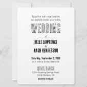 Rustic Boho Barn Wedding Einladung (Vorderseite)