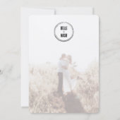 Rustic Boho Barn Wedding Einladung (Rückseite)