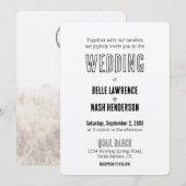 Rustic Boho Barn Wedding Einladung (Vorne/Hinten)