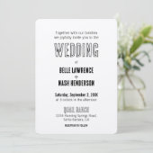 Rustic Boho Barn Wedding Einladung (Stehend Vorderseite)