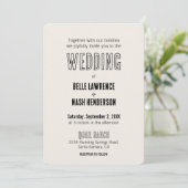 Rustic Boho Barn Wedding Einladung (Stehend Vorderseite)