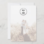 Rustic Boho Barn Wedding Einladung (Rückseite)