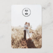 Rustic Boho Barn Wedding Einladungskarte (Rückseite)