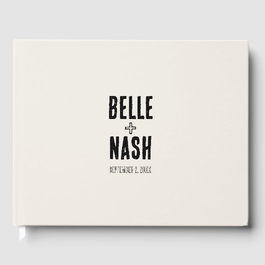 Rustic Boho Barn Wedding Gästebuch (Vorderseite)