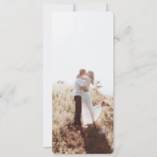 Rustic Boho Barn Wedding Programm mit Foto (Rückseite)