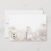 Rustic Boho Barn Wedding RSVP Response Card (Rückseite)