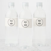 Rustic Boho Barn Wedding Wasserflaschenetikett (Flaschen)