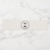 Rustic Boho Barn Wedding Wasserflaschenetikett (Einzelnes Label)