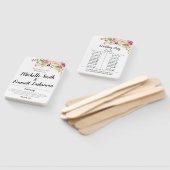 Rustic Boho Bloral Script Hochzeitszeremonie Orden Fächer (Non-assembled)