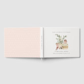 Rustic Boho Blush Kinderzimmer Foliage Girl Babydu Gästebuch (Voll)