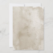 Rustic Boho Bouquet Moderne Hochzeitseinladung Einladung (Rückseite)