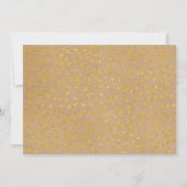 Rustic Boho Calendar Gold Liebe Herz Save The Date (Rückseite)