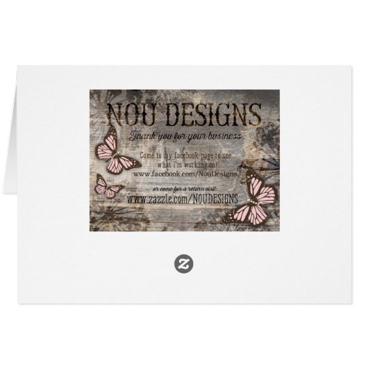 Rustic Boho Chic Peonies Floral Vielen Dank (Rückseite Horizontal)