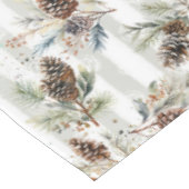 Rustic Boho Christmas Pine Farmhouse Pattern Tischdecke (Schrägansicht)