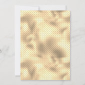 Rustic Boho Cinnamon Rose Floral Wedding Save The Date (Rückseite)