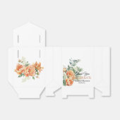 Rustic boho coral flowers greenery thank you geschenkschachtel (Ungefaltet)