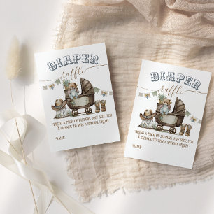 Rustic Boho Country Boy Duwer Windpreisraffinerie Begleitkarte
