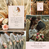 Rustic Boho Country Wedding Dankeskarte