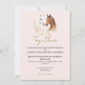 Rustic Boho Country Wedding Einladung (Vorderseite)