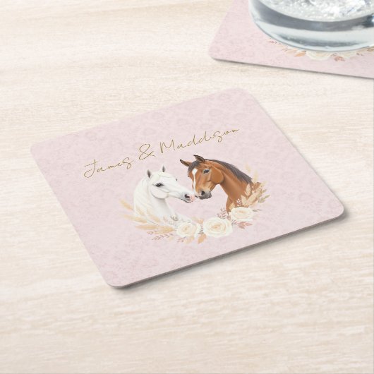 Rustic Boho Country Wedding Rechteckiger Pappuntersetzer (angewinkelt)